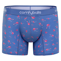 LONG COTTON BLUE FLAMINGO L