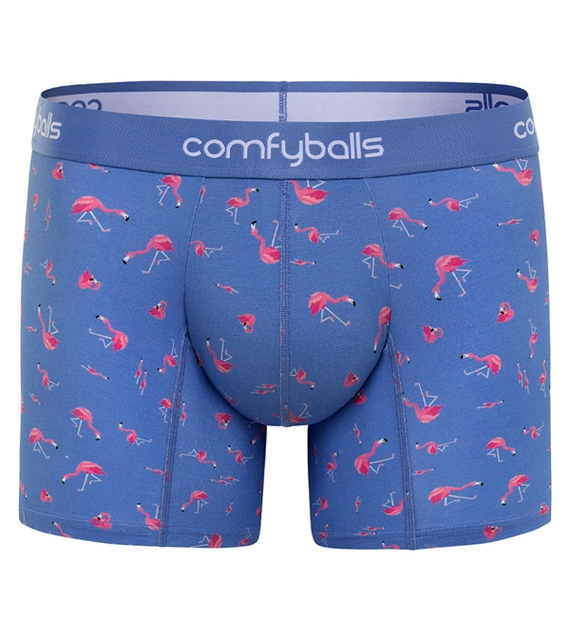 LONG COTTON BLUE FLAMINGO L