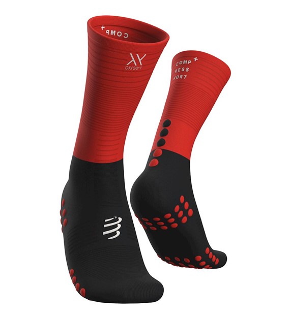 Skarp. Mid Compression Socks, Black/Red, T1