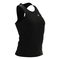 Performance Singlet W BLACK/PARADISE GREEN M