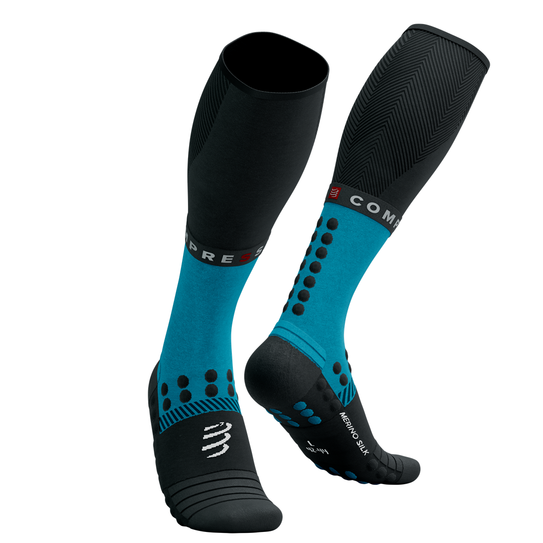 Full Socks Winter Run MOSAIC BLUE/BLACK T2