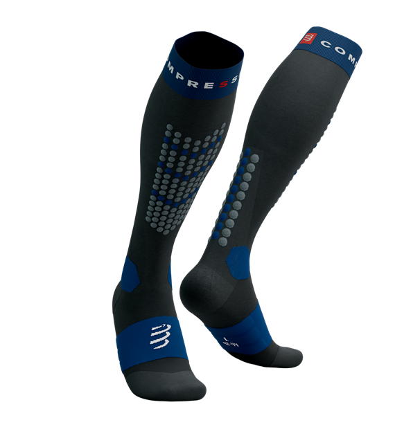 Alpine Ski Full Socks BLACK/ESTATE BLUE T1