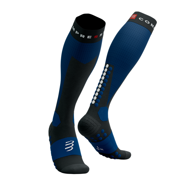 Ski Touring Full Socks BLACK/ESTATE BLUE T4