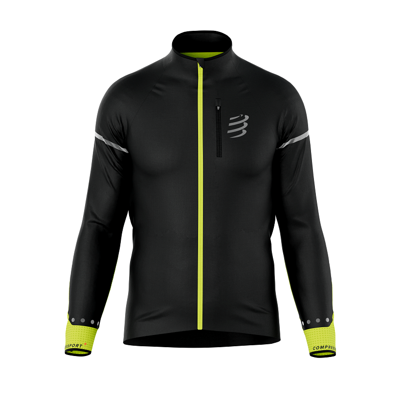 Hurricane Windproof Jacket Flash M Black/Fluo S