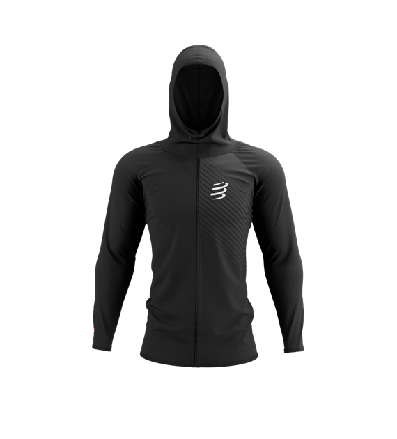 3D Thermo Seamless Hoodie Zip BLACK S