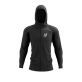 3D Thermo Seamless Hoodie Zip BLACK XL