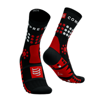 Trekking Socks BLACK/CORE RED/WHITE T4