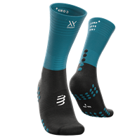 Mid Compression Socks MOSAIC BLUE/BLACK T1