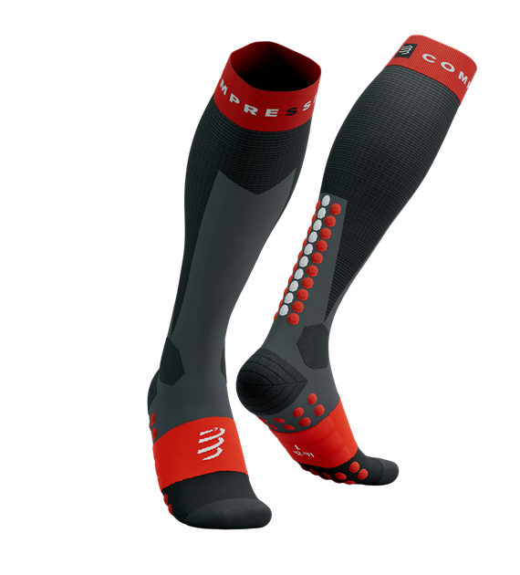 Ski Touring Full Socks BLACK/CORE RED T2