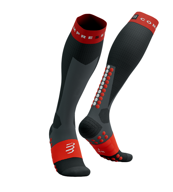 Ski Touring Full Socks BLACK/CORE RED T2