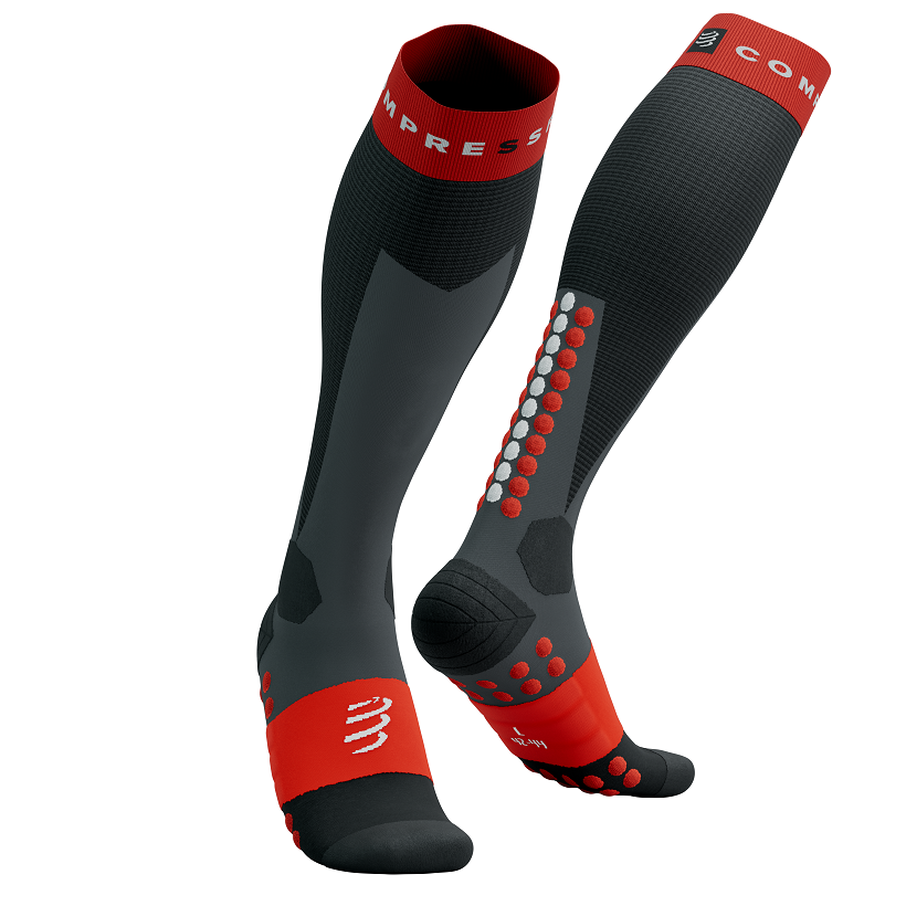 Ski Touring Full Socks BLACK/CORE RED T3