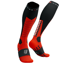 Ski Mountaineering Full Socks BLACK/RED T4