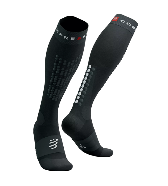 Alpine Ski Full Socks BLACK/STEEL GREY T1