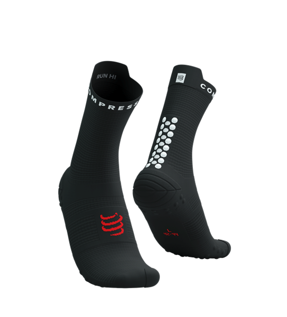 Pro Racing Socks v4.0 Run High BLACK/WHITE T2