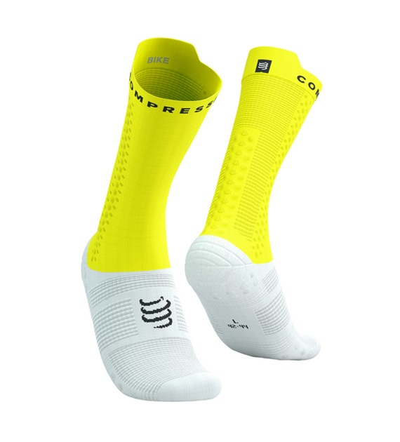 Pro Racing Socks v4.0 Bike WHITE/SAFE YELLOW T1