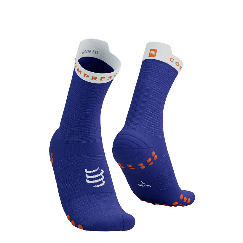 Pro Racing Socks v4.0 Run High DAZZ BLUE/WHITE T2