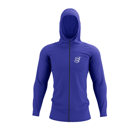 3D Thermo Seamless Hoodie Zip DAZZ BLUE M