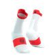 Pro Racing Socks v4.0 Run High WHITE/FLUO RED T1