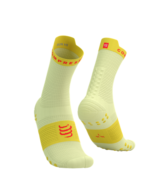 Pro Racing Socks v4.0 Run High ELF YELLOW/F.RED T1