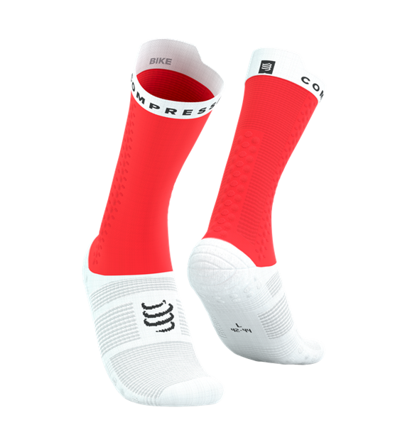 Pro Racing Socks v4.0 Bike FLUO RED/WHITE T4