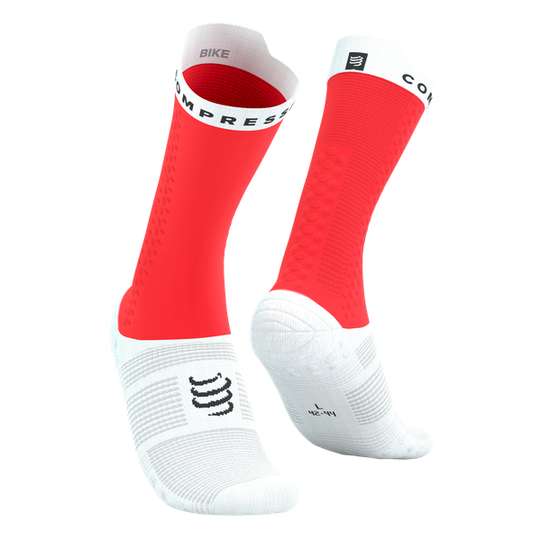 Pro Racing Socks v4.0 Bike FLUO RED/WHITE T4