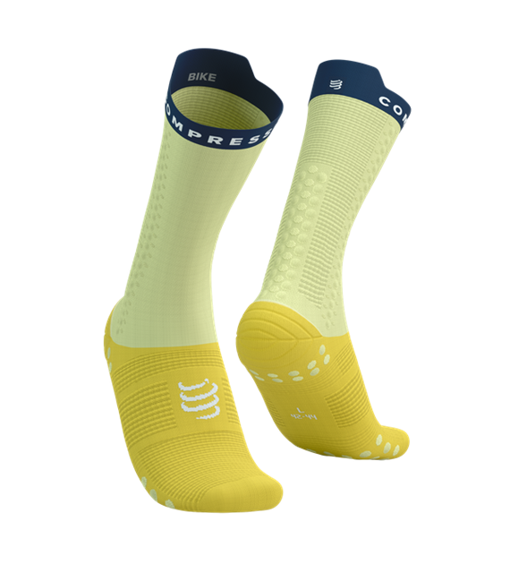 Pro Racing Socks v4.0 Bike ELF YELLOW/BLUES T1