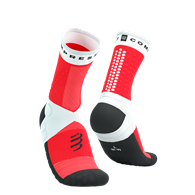 ULTRA TRAIL SOCKS V2.0 WHITE/FLUO RED T2