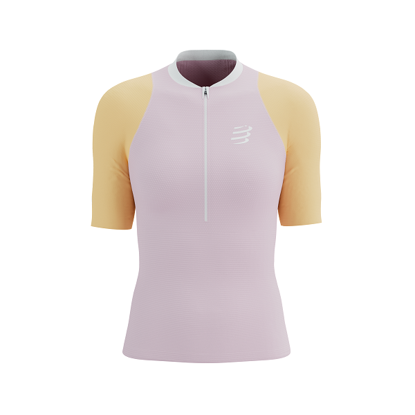 TRAIL RACING POSTURAL SS TOP W ROSEATE/ORANGE XS