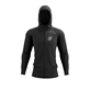 3D Thermo Seamless Hoodie Zip BLACK XS