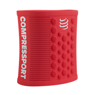 SWEATBANDS 3D.DOTS FLUO RED/WHITE UNIQ SIZE