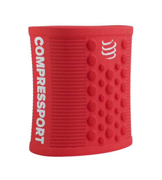 SWEATBANDS 3D.DOTS FLUO RED/WHITE UNIQ SIZE