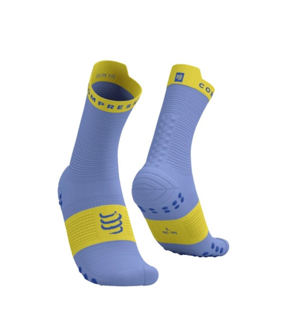 PRO RACING SOCKS V4.0 RUN HIGH JACARANDA/MAIZE T3
