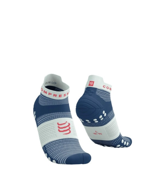 PRO RACING SOCKS V4.0 RUN LOW BLUES/SUGAR T3