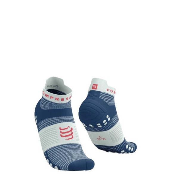 PRO RACING SOCKS V4.0 RUN LOW BLUES/SUGAR T4