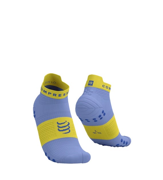 PRO RACING SOCKS V4.0 RUN LOW JACARANDA/MAIZE T1