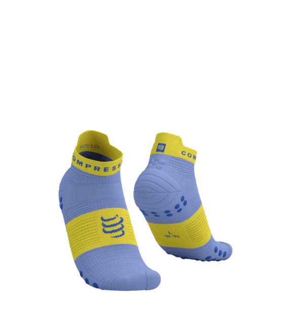 PRO RACING SOCKS V4.0 RUN LOW JACARANDA/MAIZE T1