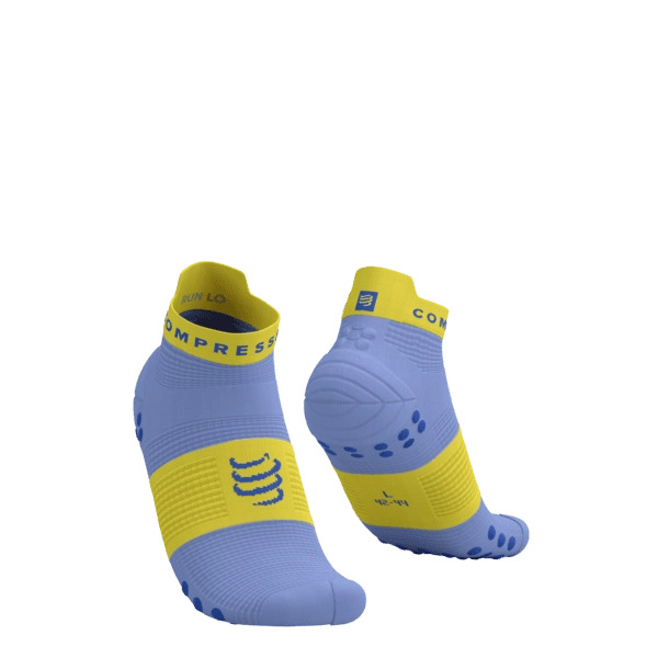PRO RACING SOCKS V4.0 RUN LOW JACARANDA/MAIZE T2