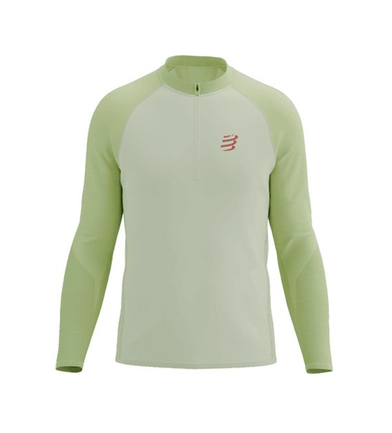 TRAIL HZ LS TSHIRT M SUGAR/SHADOW LIME M
