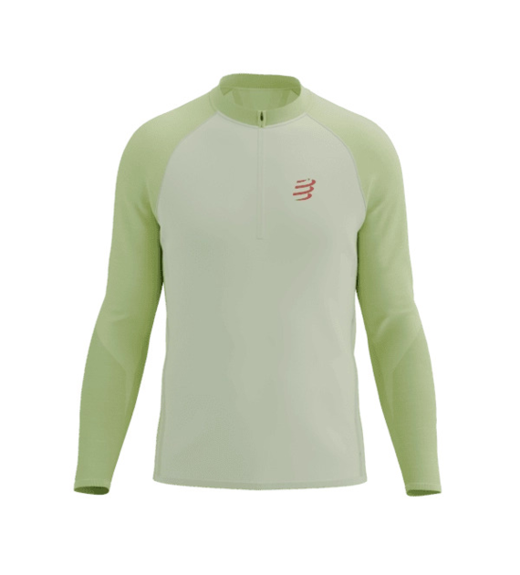TRAIL HZ LS TSHIRT M SUGAR/SHADOW LIME L