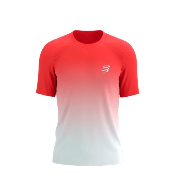 PERFORMANCE SS TSHIRT M FLUO RED/WHITE L