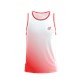PERFORMANCE SINGLET M FLUO RED/WHITE S