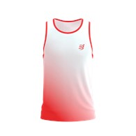 PERFORMANCE SINGLET M FLUO RED/WHITE L