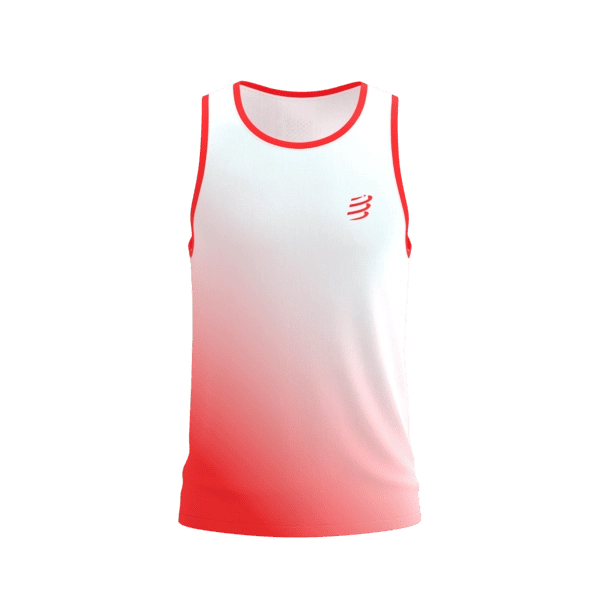 PERFORMANCE SINGLET M FLUO RED/WHITE XXL