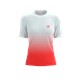 PERFORMANCE SS TSHIRT W FLUO RED/WHITE M