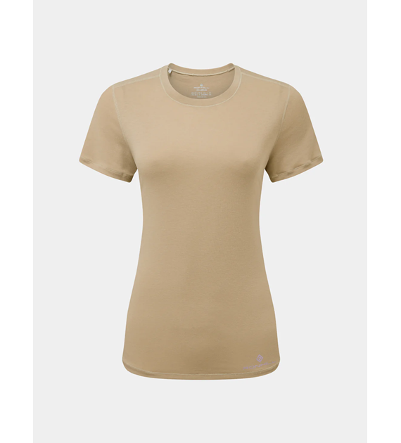 Wmn's Life Tencel S/S Tee Latte Marl/Nightshade M