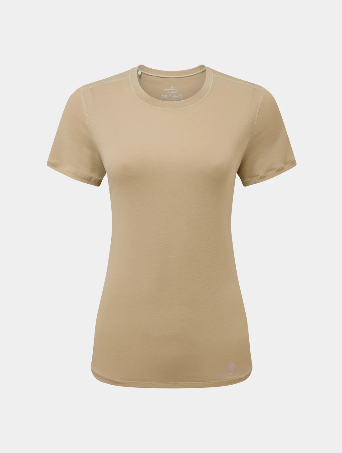 Wmn's Life Tencel S/S Tee Latte Marl/Nightshade M