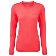 Wmn's Tech L/S Tee Hot Pink Marl/Pewter L