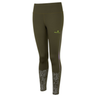 Wmn's Life Night Runner Tight Khaki/Citrus/Rfl L