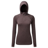 Wmn's Life Seamless Hoodie  Cocoa Marl S/M