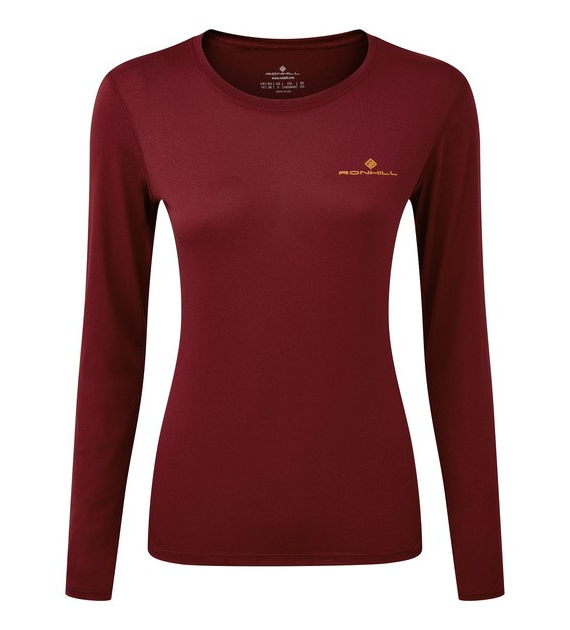 Wmn's Core L/S Tee Cabernet/Dune L